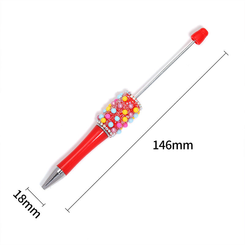 Wholesale   5pcs/pack  Dopamine bubble ball fine glitter beaded pen